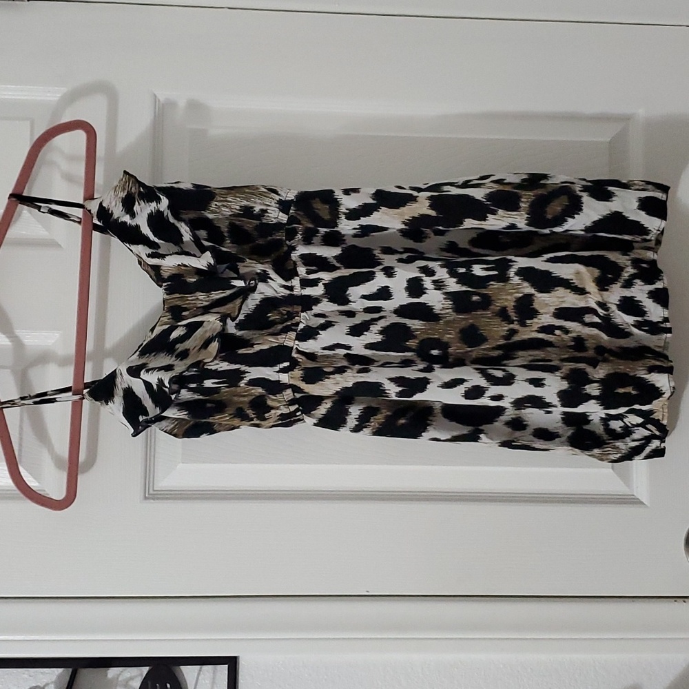 ULTRA FLIRT Mini Animal Print Dress